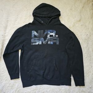 Zumiez NVR SMR NS 25 years black pullover hoody size large